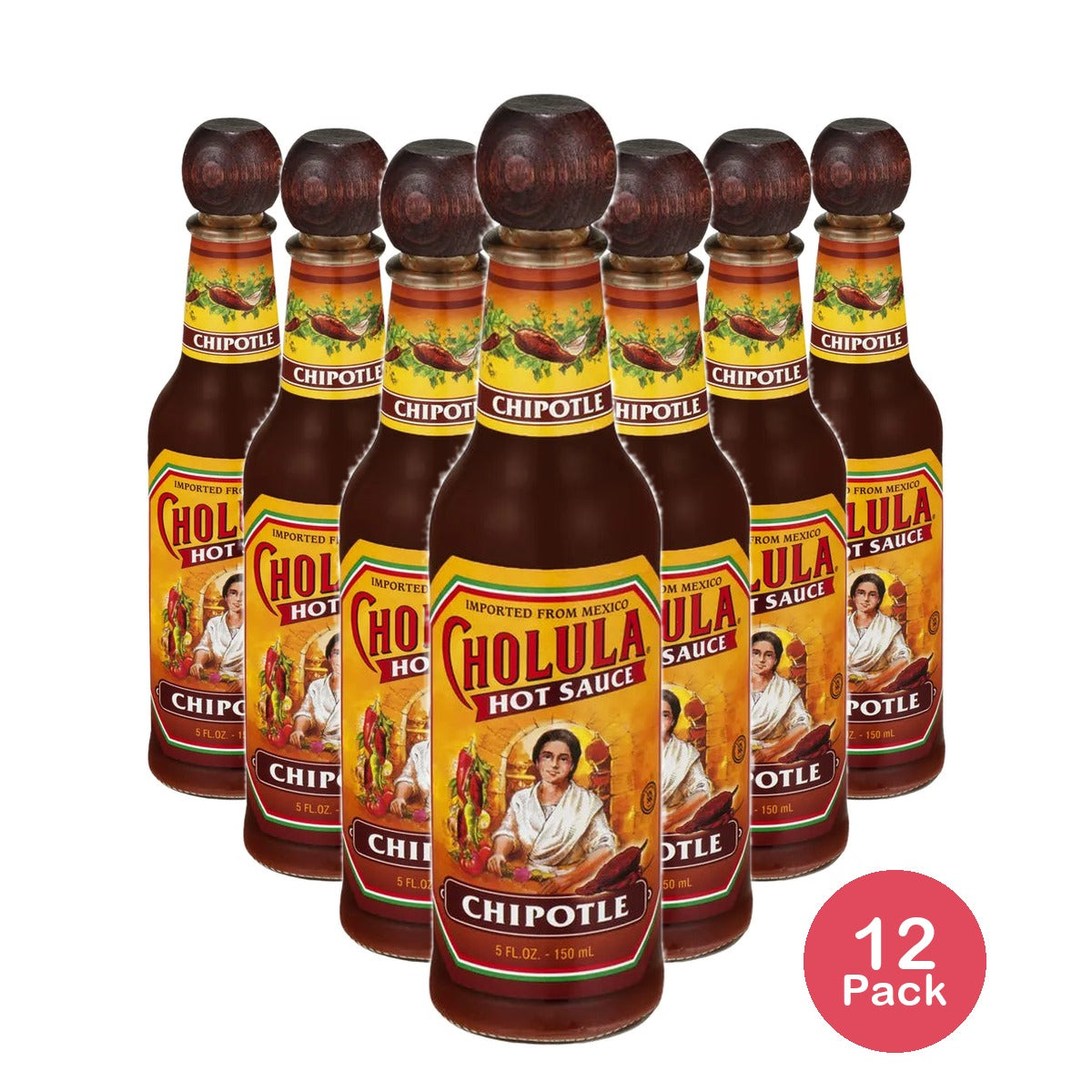 Cholula Chipotle Hot Sauce 5 fl oz Bottle (Pack of 12)