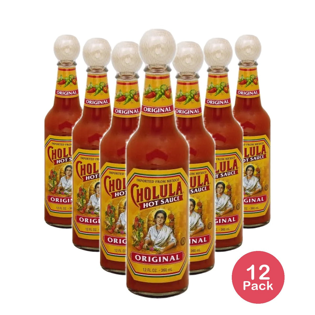 Cholula Original Hot Sauce 12 oz (Pack of 12)