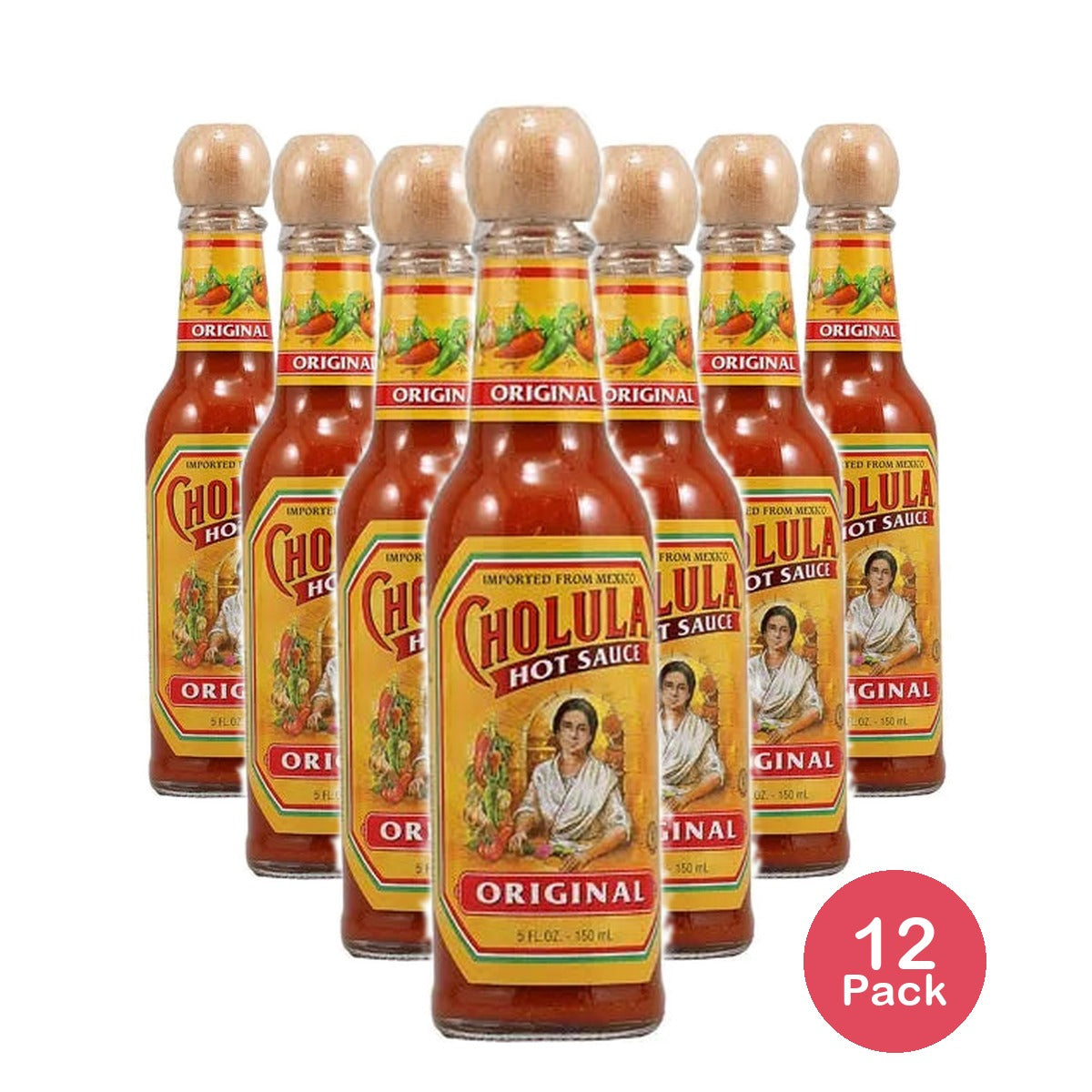 Cholula Original Hot Sauce 5 oz (Pack of 12)
