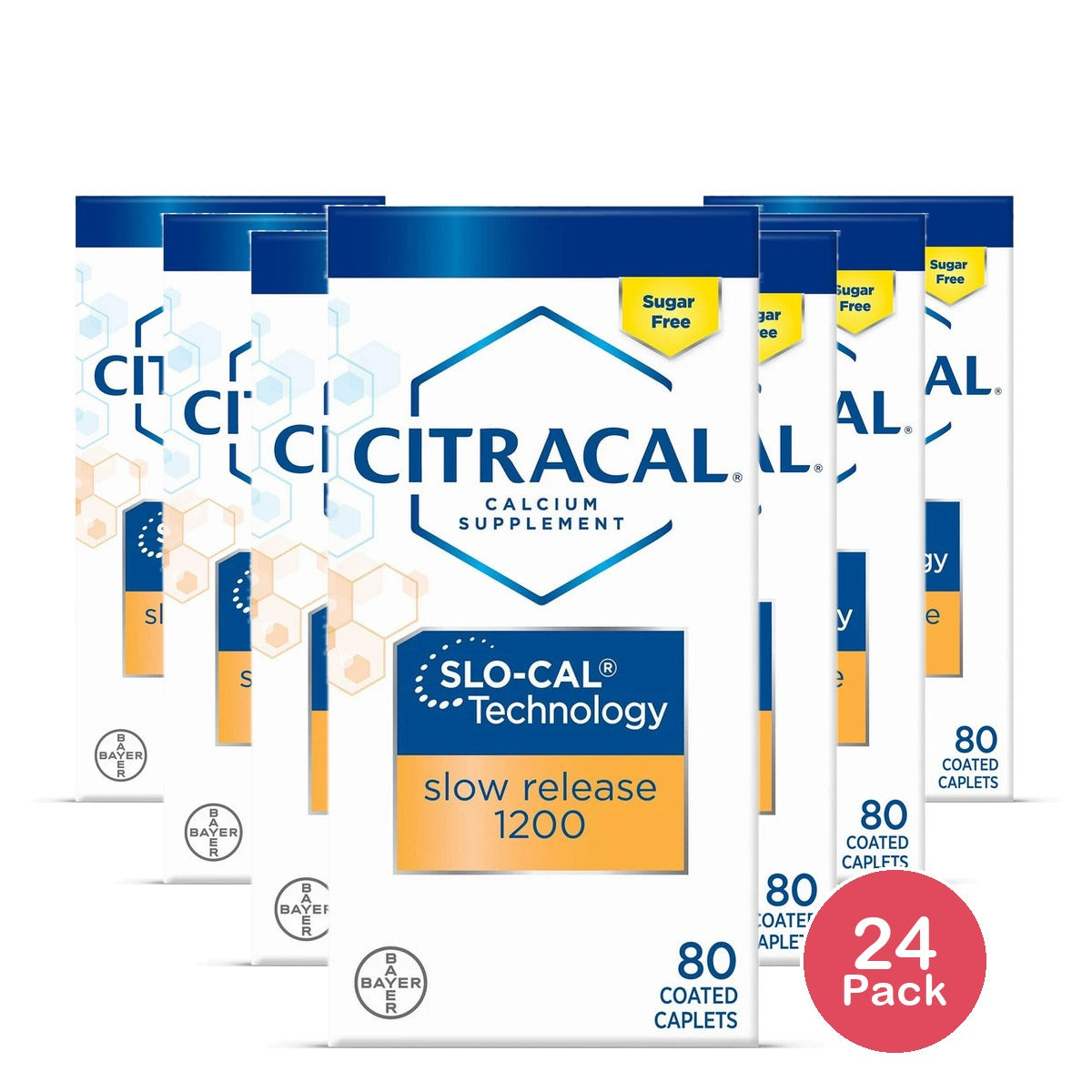 Citracal Calcium & Vitamin D3 Slow Release Calcium Dietary Supplement Tablets - (Pack of 24)