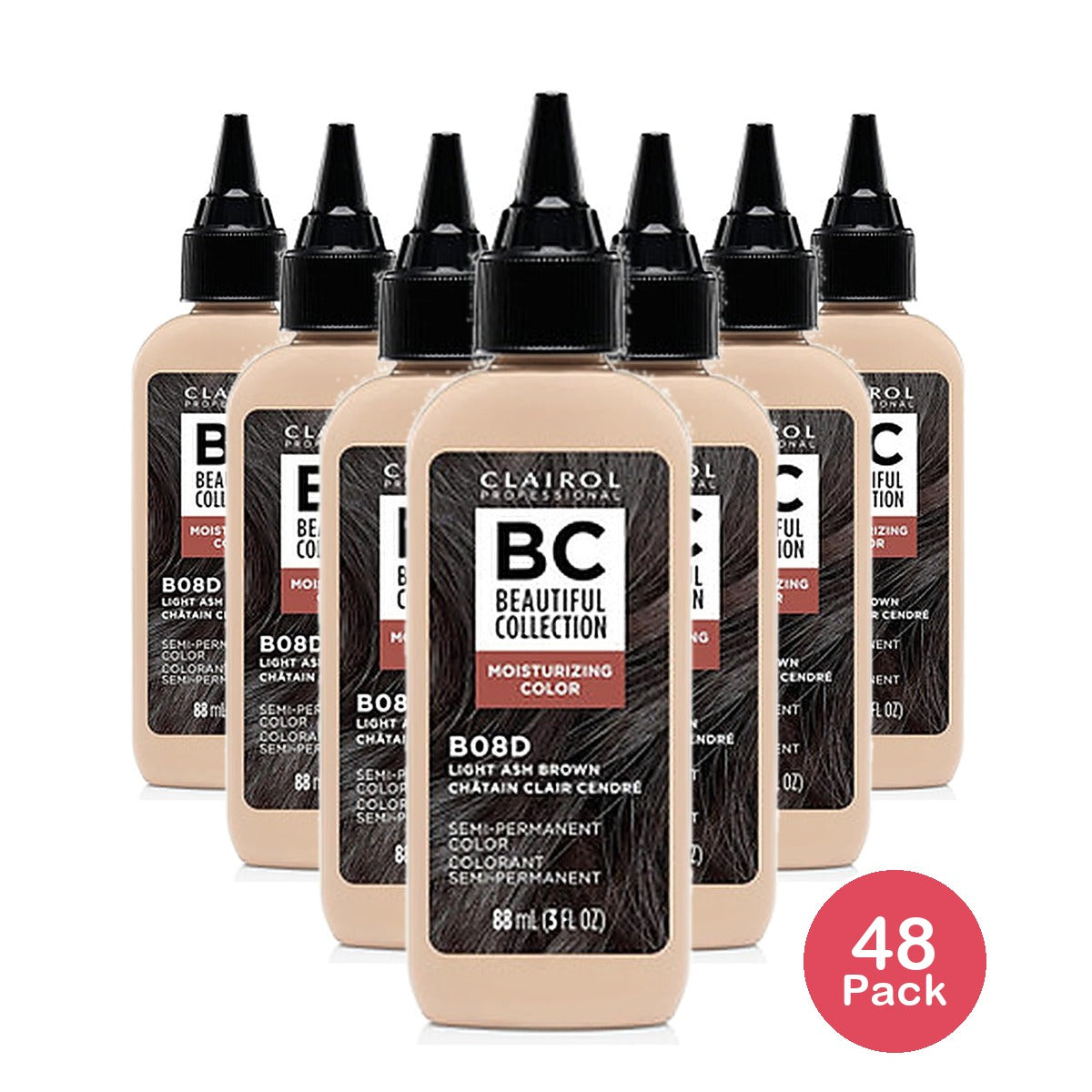 Clairol Beautiful Collection Semi-Permanent Hair Color 3 Oz (Pack of 48)