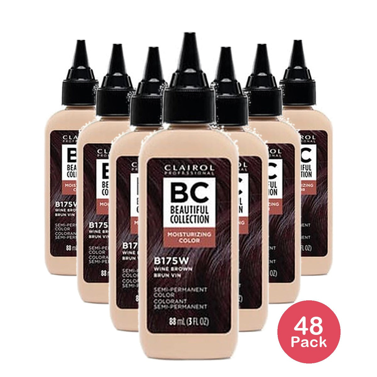Clairol Beautiful Collection Wine Brown 3 Oz (Pack of 48)