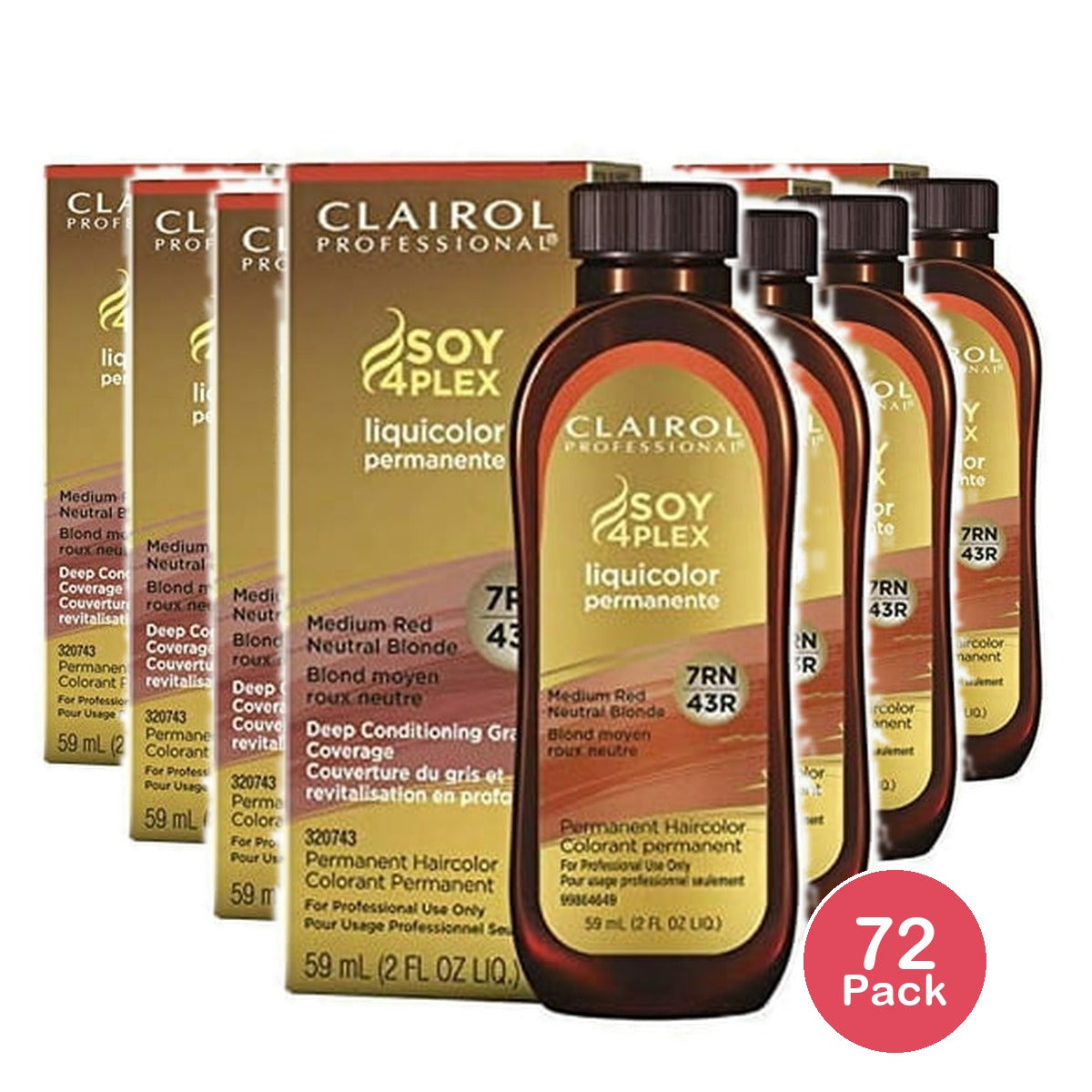 Clairol Permanent Liquicolor  7rn Med Red Neutral Blonde  2 Fl Oz nan (Pack of 72)