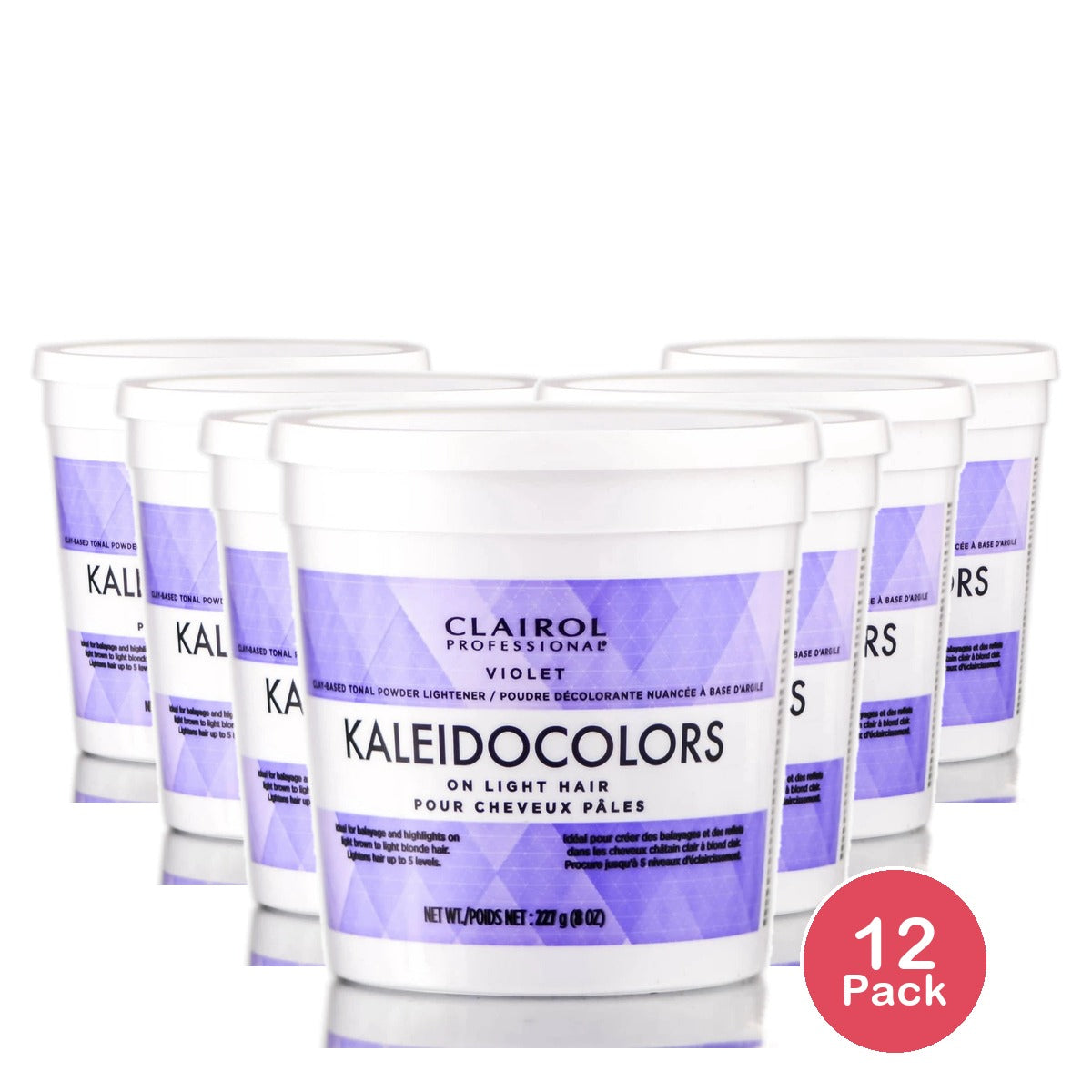 Clairol Professional Kaleidocolors Tonal Powder Lightener (8 oz / Violet) (Pack of 12)