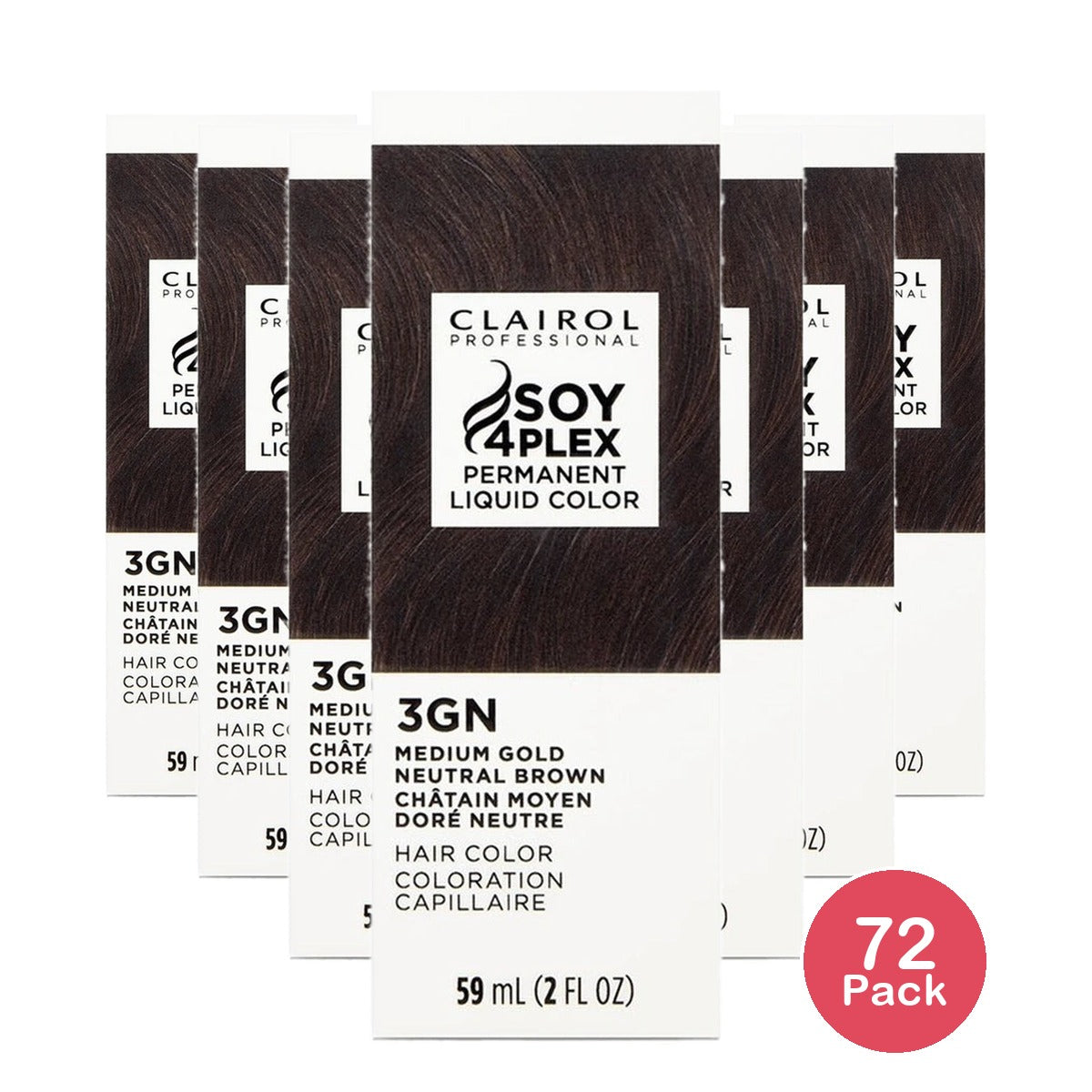 Clairol Professional Liquicolor for Permanent Hair Color Dark Shades 2 Fl. Oz (Pack of 72)