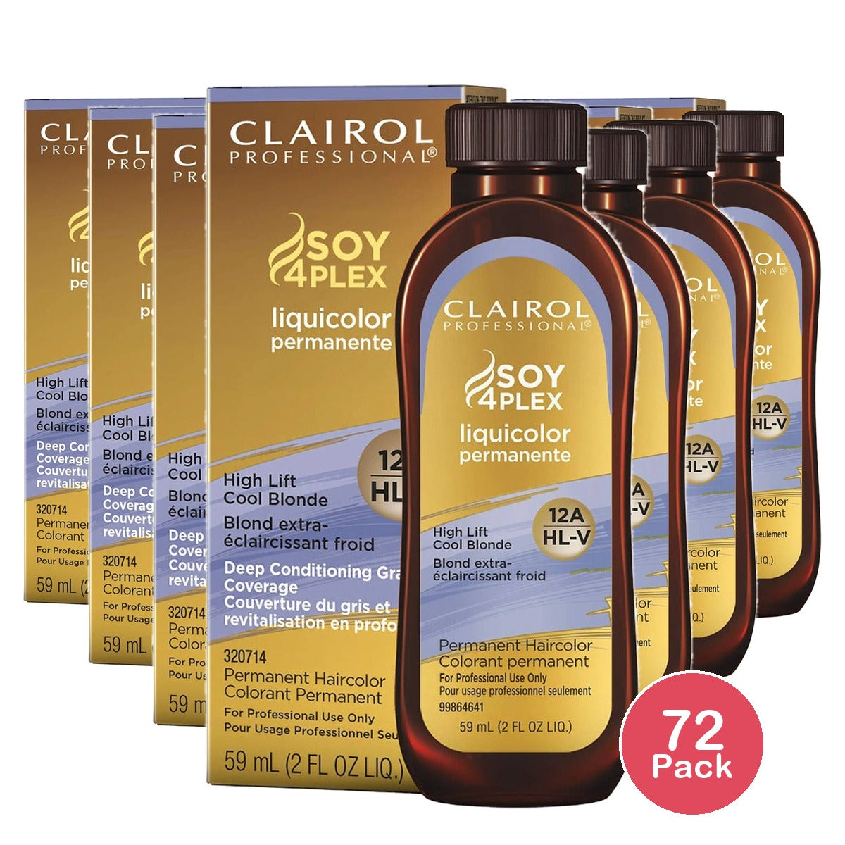 Clairol Professional Liquicolor Permanent Hair Color 12a 2 Oz (Pack of 72)
