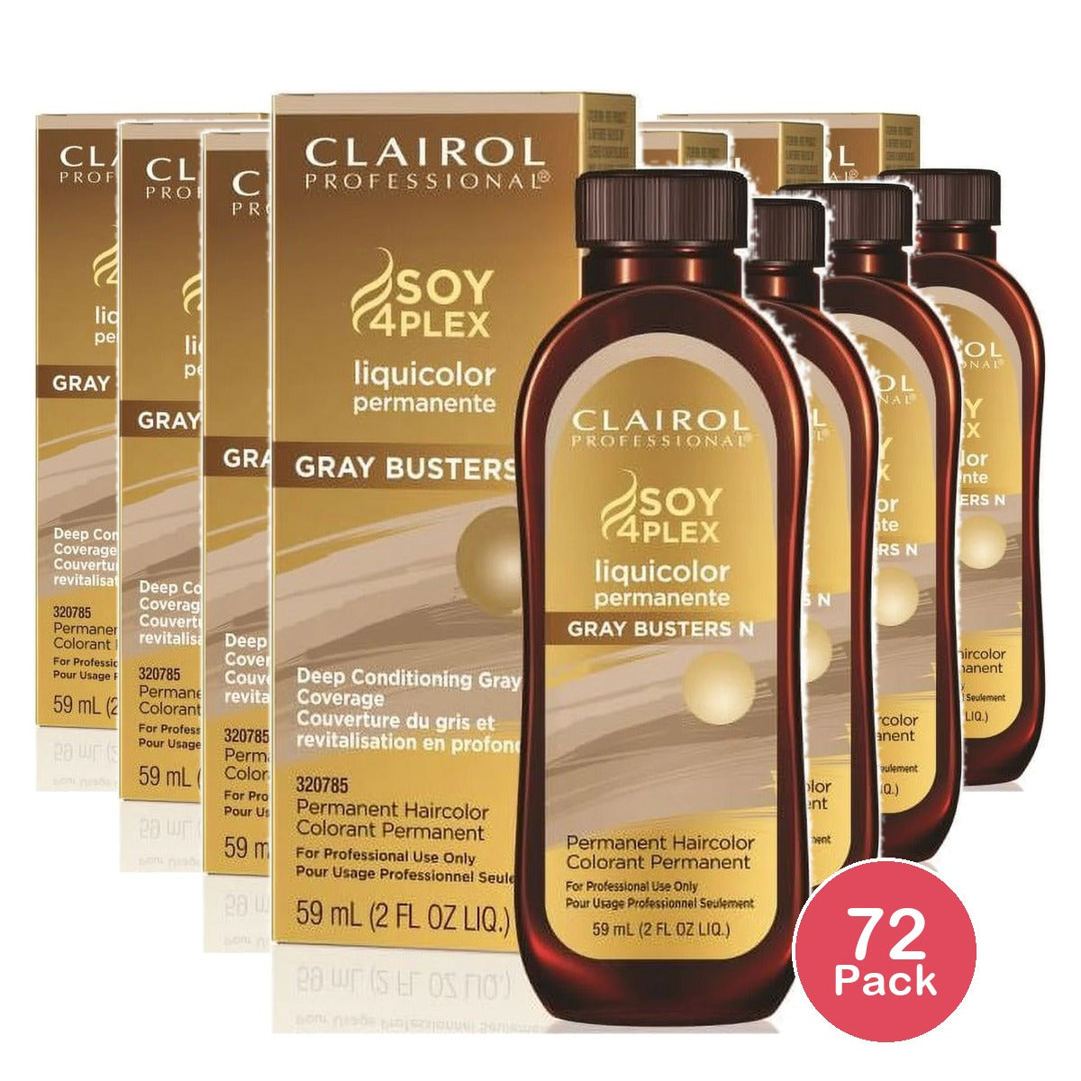 Clairol Professional Permanent 8N Light Neutral Blonde 2 Oz (Pack of 72)