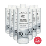 Clairol Professional Pure White 10 Volume Creme Developer 16 Oz (Pack of 12)