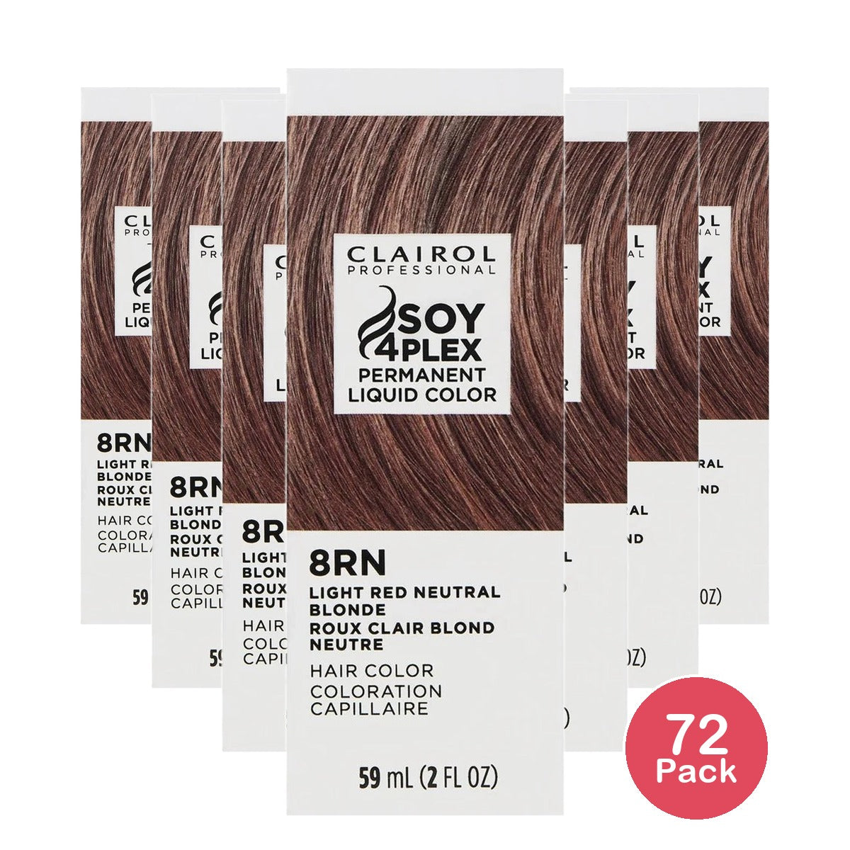 Clairol Soy 4Plex Liquicolor Permanente 8Rn/71Rg Light Red Neutral Blonde 2 Fl. Oz (Pack of 72)