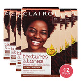 Clairol Textures & Tones Permanent Hair Dye 4R Crimson Red (Pack of 12)