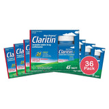 Claritin 24 Hour Non-Drowsy Allergy Medicine Loratadine Antihistamine Tablets (Pack of 36)