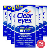 Clear Eyes Clear Contact Lens Relief Eye Drops0.5Oz (Pack Of 24)