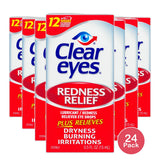 Clear Eyes Redness Relief Eye Drops 0.5Oz (Pack of 36)