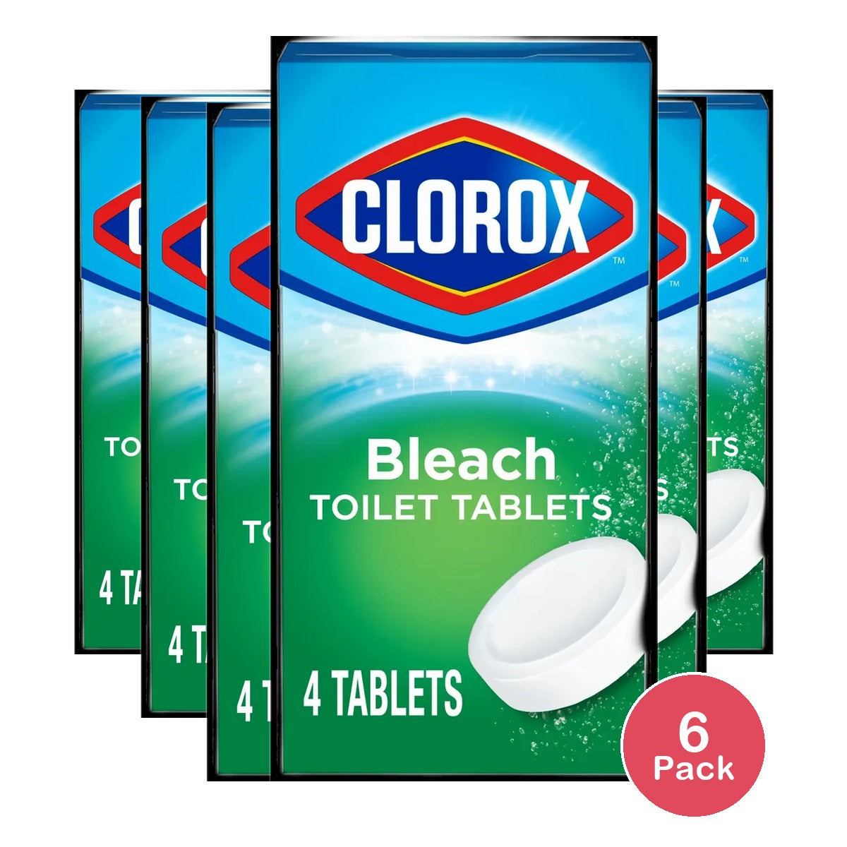 Clorox Automatic Toilet Bowl Cleaner 3.5 oz Tabs (Pack of 6)