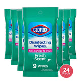 Clorox Disinfecting Wipes Bleach Free 3.04oz (Pack of 24)