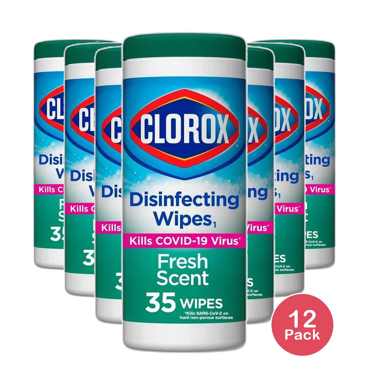 Clorox Disinfecting Wipes Fresh Scent 0.16Oz (Pack Of 12)