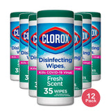 Clorox Disinfecting Wipes Fresh Scent 0.16Oz (Pack Of 12)