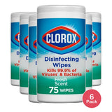 Clorox Disinfecting wipes Fresh Scent 19.68oz (Pack of 6)