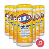 Clorox Disinfecting Wipes Lemon Fresh 9.1oz (Pack of 12)