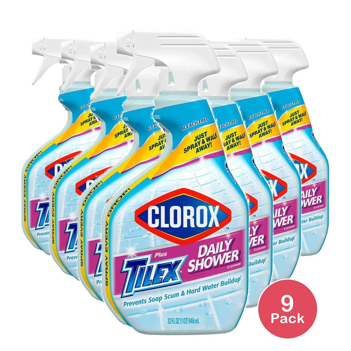 Clorox Plus Tilex Daily Shower Cleaner 32 Oz (Pack of 9)