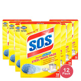 Clorox S.O.S Steel Wool Soap Reusable Pads 8oz (Pack of 12)