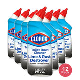 Clorox Toilet Bowl Cleaner Lime and Rust Destroyer 24Oz (Pack of 12)