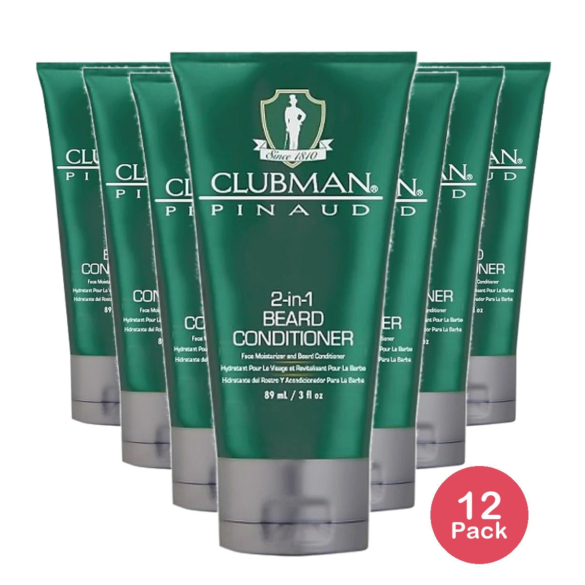 Clubman 2-in-1 Beard Conditioner 3 Oz (Pack of 12)