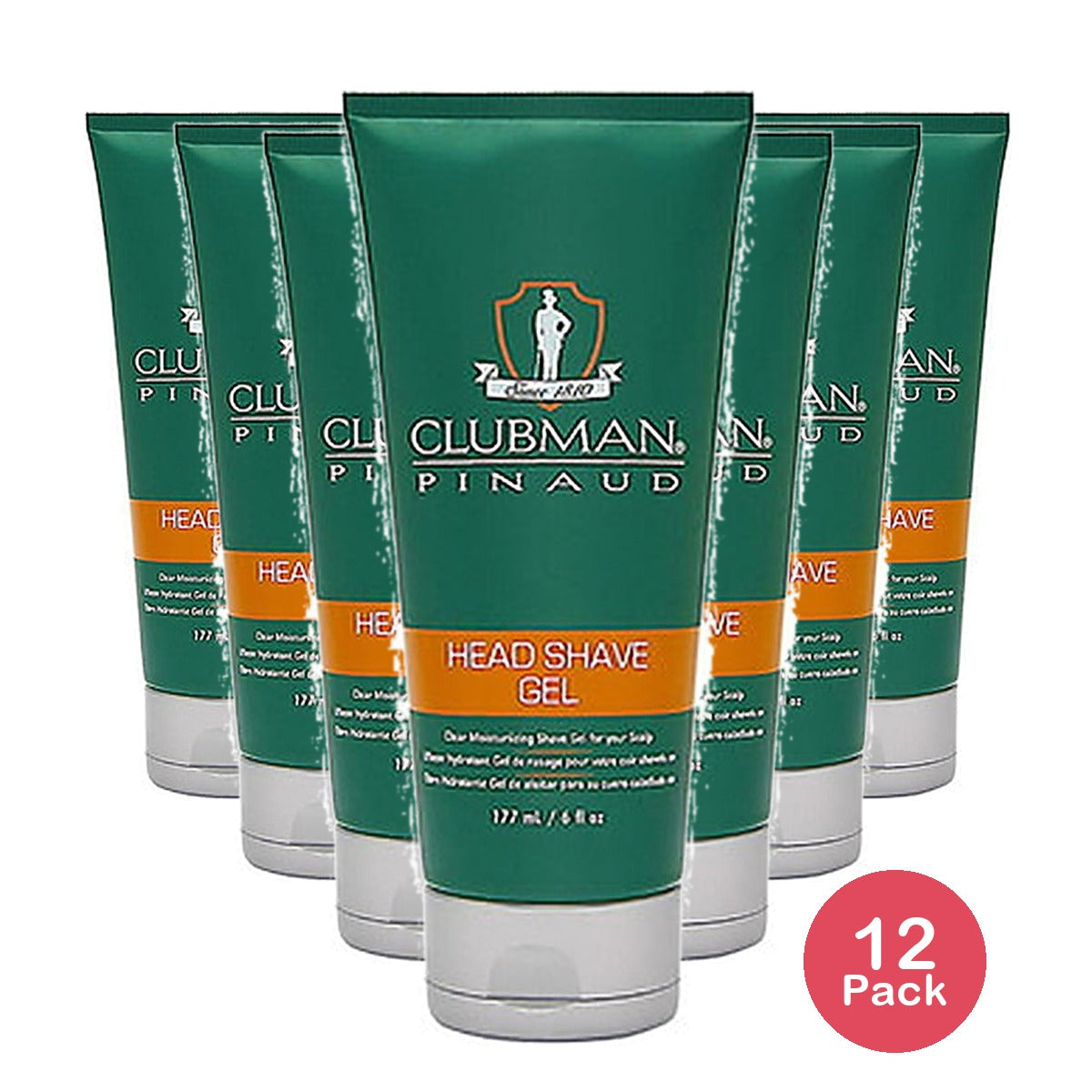 Clubman Pinaud Head Shave Gel 6 Oz (Pack of 12)