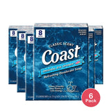 Coast 8-Bar Bath Size Soap, Pacific Force, 4 oz (Pack of 6)