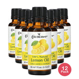 Cococare 100% Natural Lemon Oil 1 fl oz (30 ml) (Pack of 12)