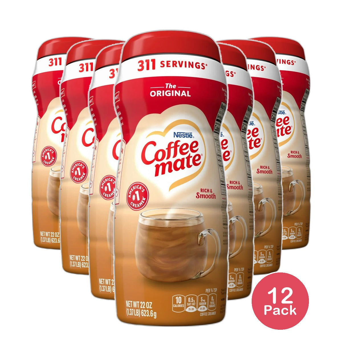 Coffee Mate The Original Powder Coffee Creamer 22Oz (Pack of 12)
