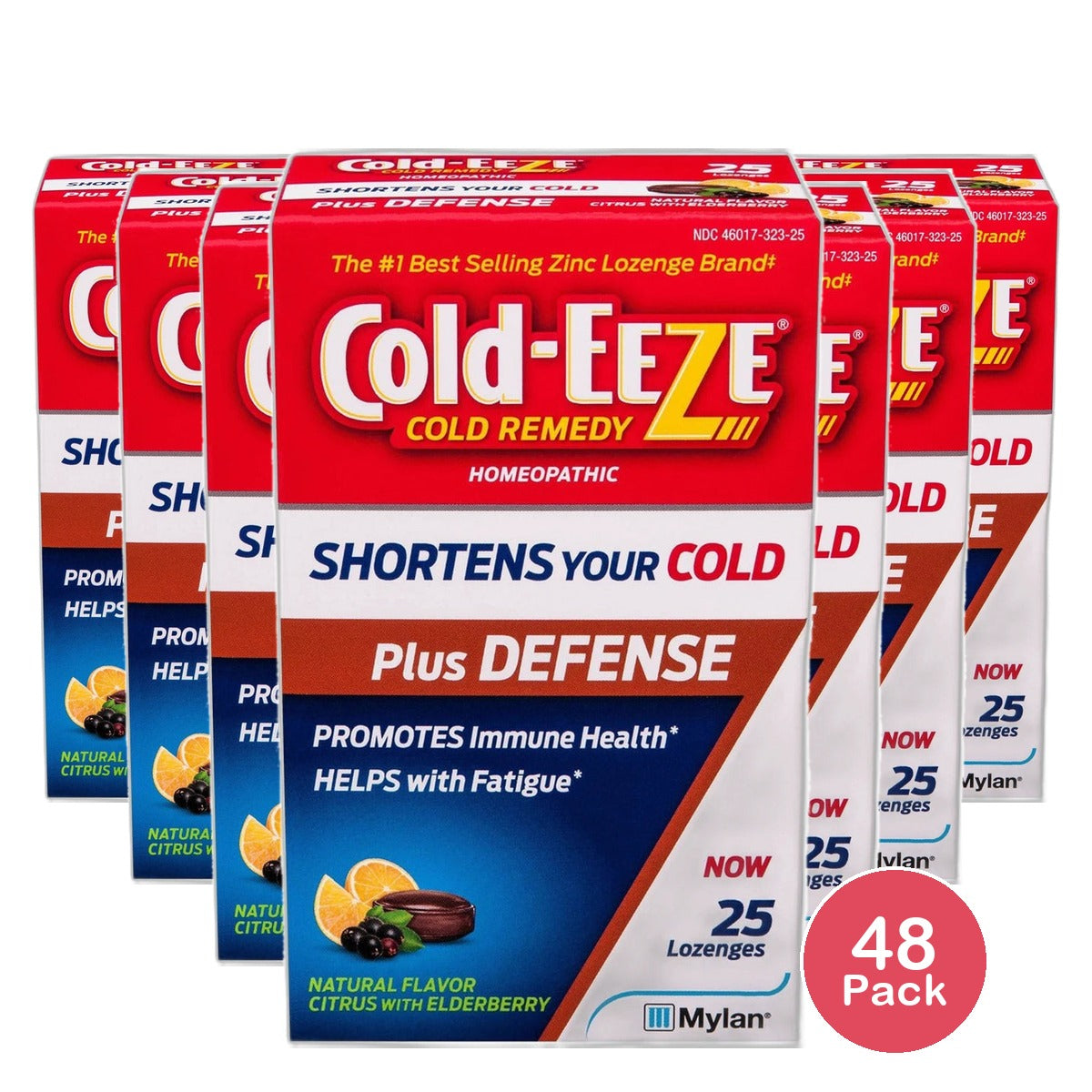 Cold-Eeze Plus Defense Citrus with Elderberry Lozenges3.36oz (Pack of 48)