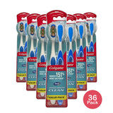 Colgate 360 Whole Mouth Clean Adult Toothbrush Value Pack Soft 4.16oz (Pack of 36)