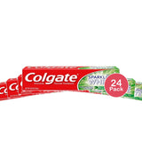 Colgate Anticavity Sparkling White Gel Fluoride Toothpaste Mint Zing 8Oz (Pack of 24)