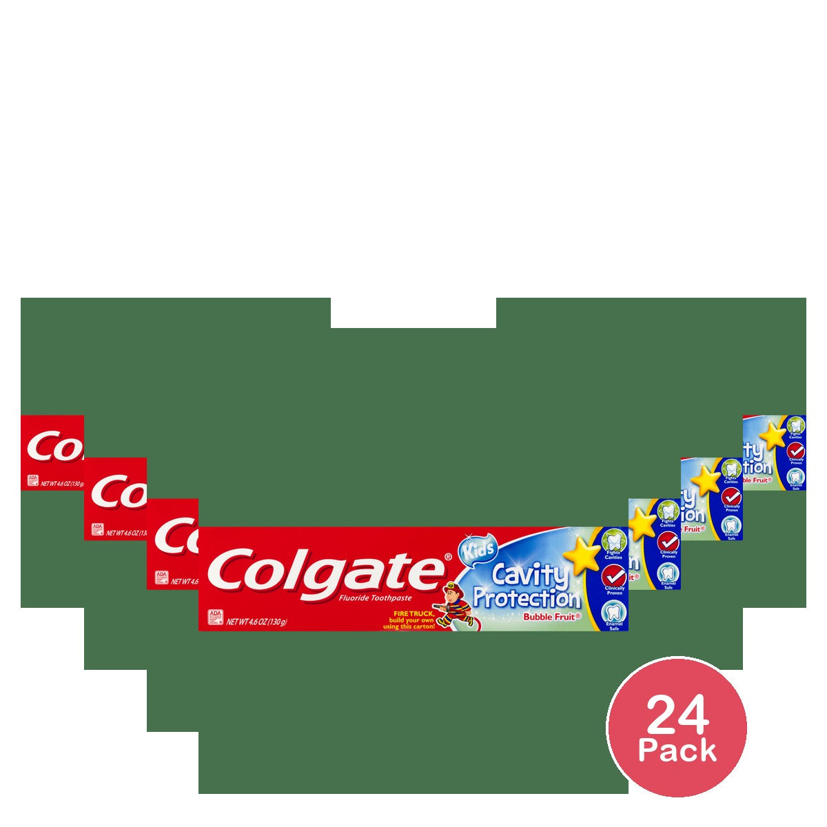 Colgate Kids Toothpaste Cavity Protection Bubble Fruit 4.6 Oz (Pack of 24)