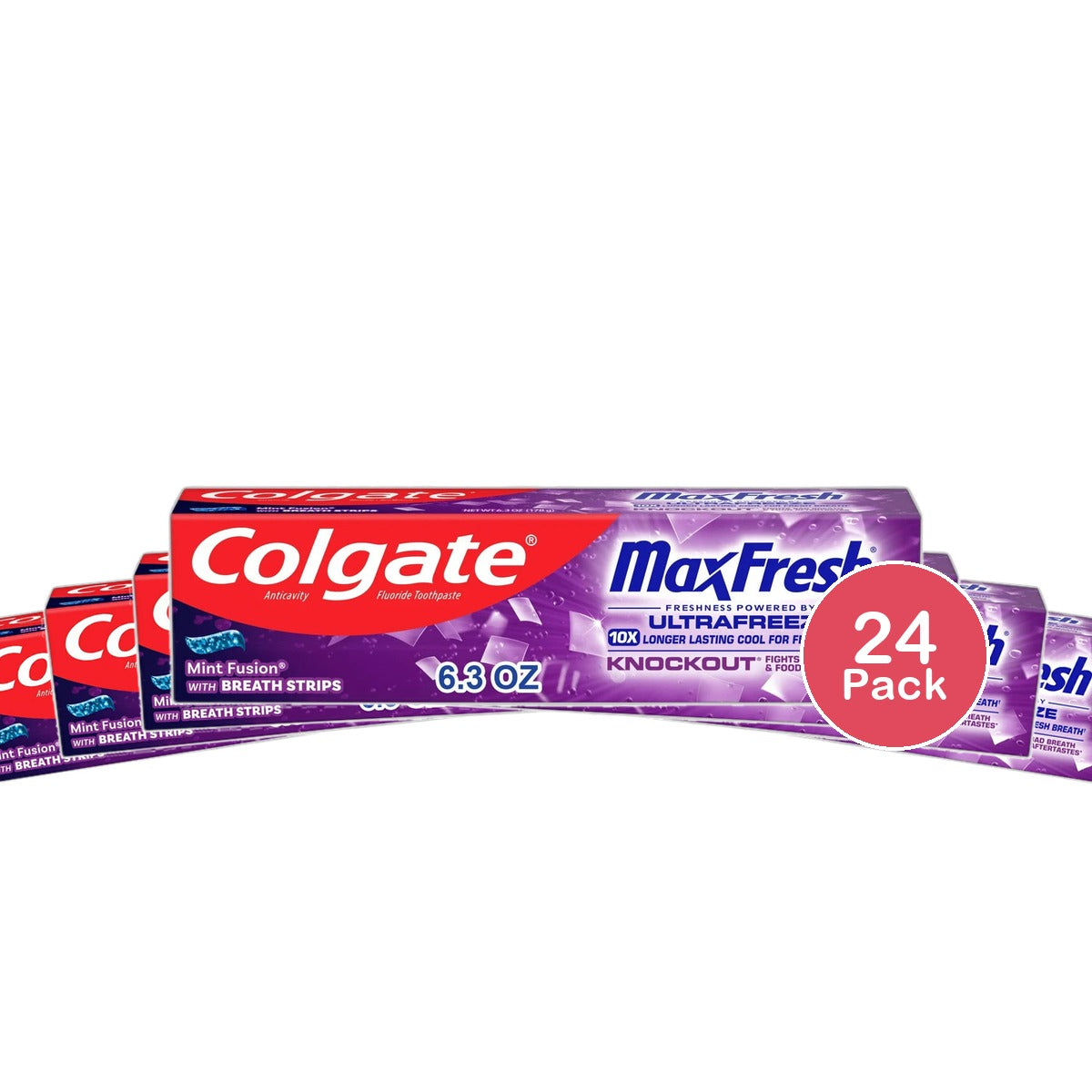 Colgate Max Fresh Whitening Gel Toothpast 6.3Oz (Pack of 24)