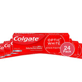 Colgate Optic White Stain Fighter Teeth Whitening Toothpaste Clean Mint 4.2 Oz (Pack of 24)