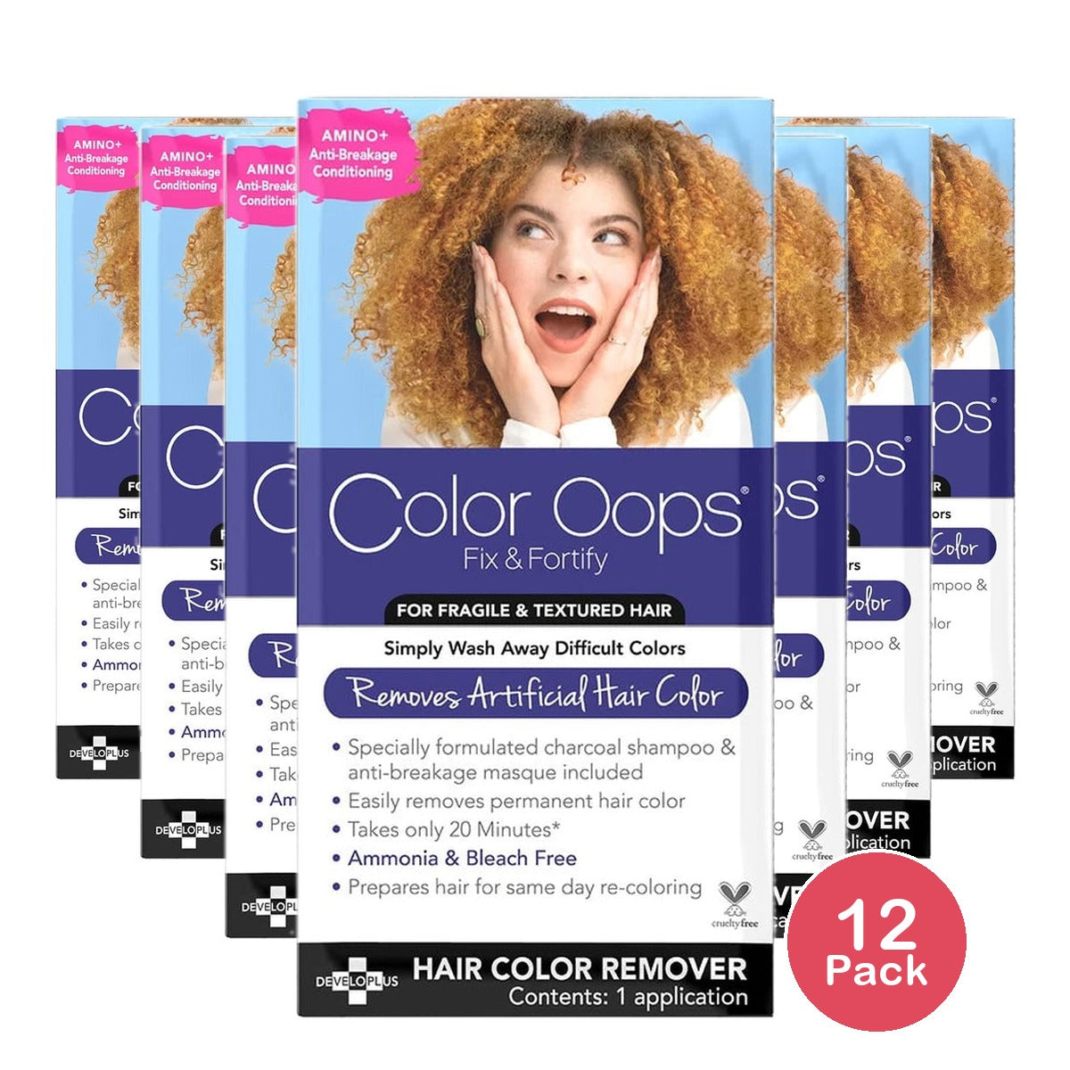 Color Oops Fix and Fortify Hair Color Remover Bleach-Free Bond Rejuvenating Dye (Pack of 12)