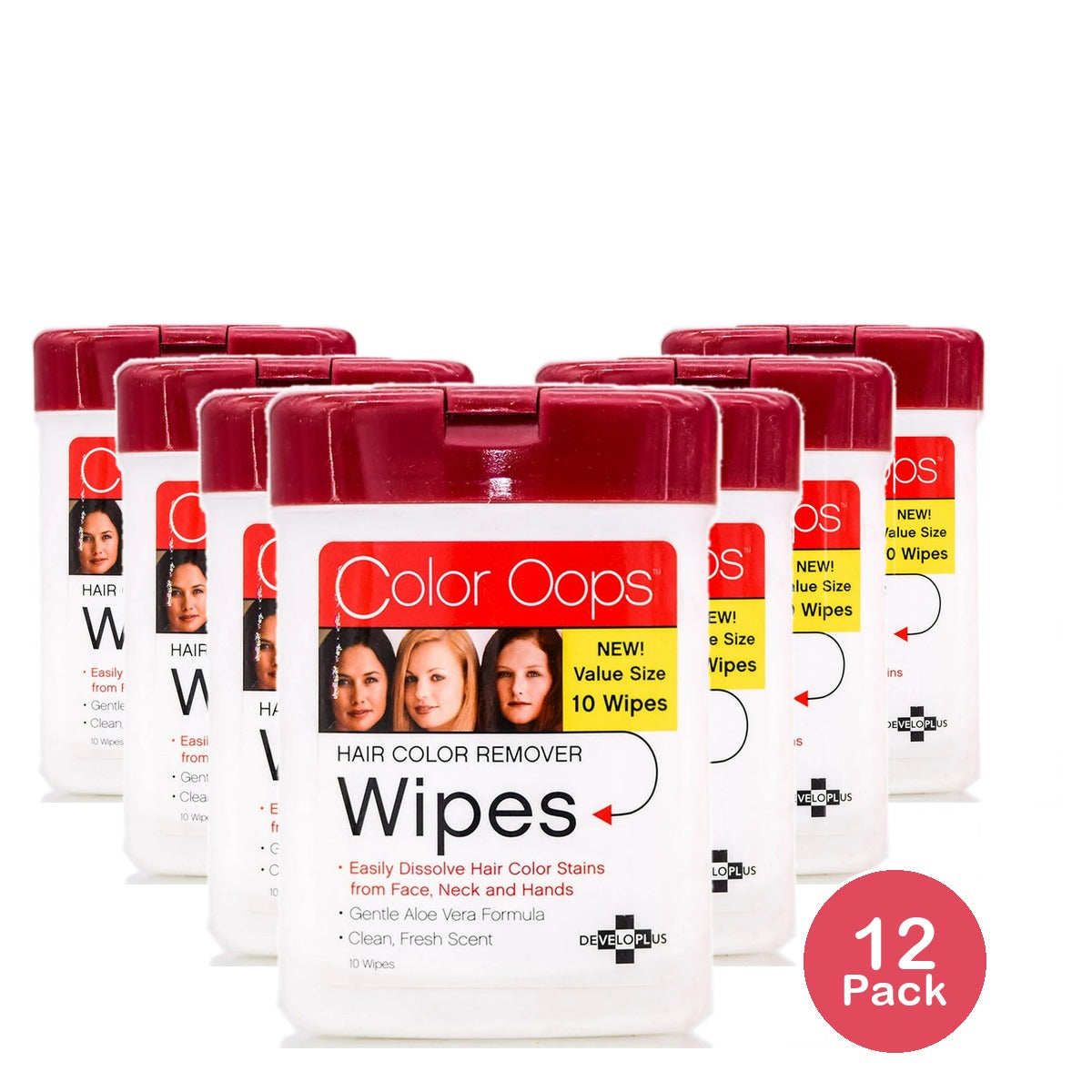 Color Oops Hair Color Remover Wipes 10 Ct (Pack of 12)