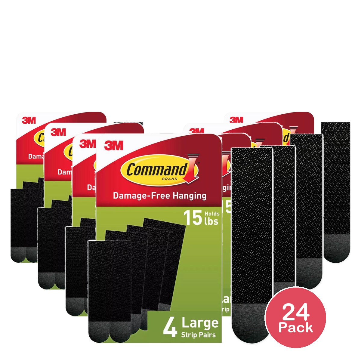 Command Black Picture Hanging Strips (Pack of 24)