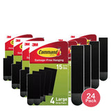 Command Black Picture Hanging Strips (Pack of 24)