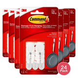 Command Wire Hook Medium White (Pack of 24)