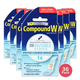 Compound W Maximum Strength One Step Invisible Wart Remover Strips 0.64oz (Pack of 36)
