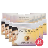 Concha Nacar Crema De Dia No.1 Day Face Cream Moisturizer Hydrates Protects 2 Oz (Pack of 24)