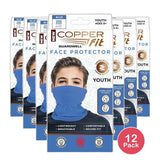Copper Fit Big Guardwell Face Cover and Neck Gaiter Blue Youth (Pack of 12)