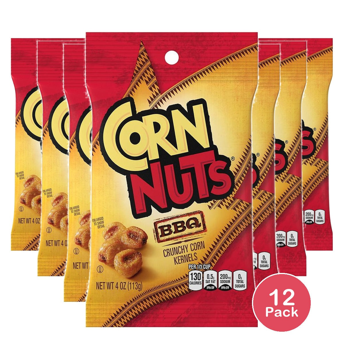 Corn Nuts BBQ Crunchy Corn Kernels 4 Oz (Pack of 12)