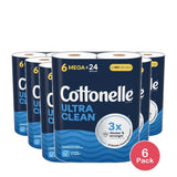 Cottonelle Ultra Comfort Care Clean Strong Toilet Paper 29.6Oz (Pack of 6)