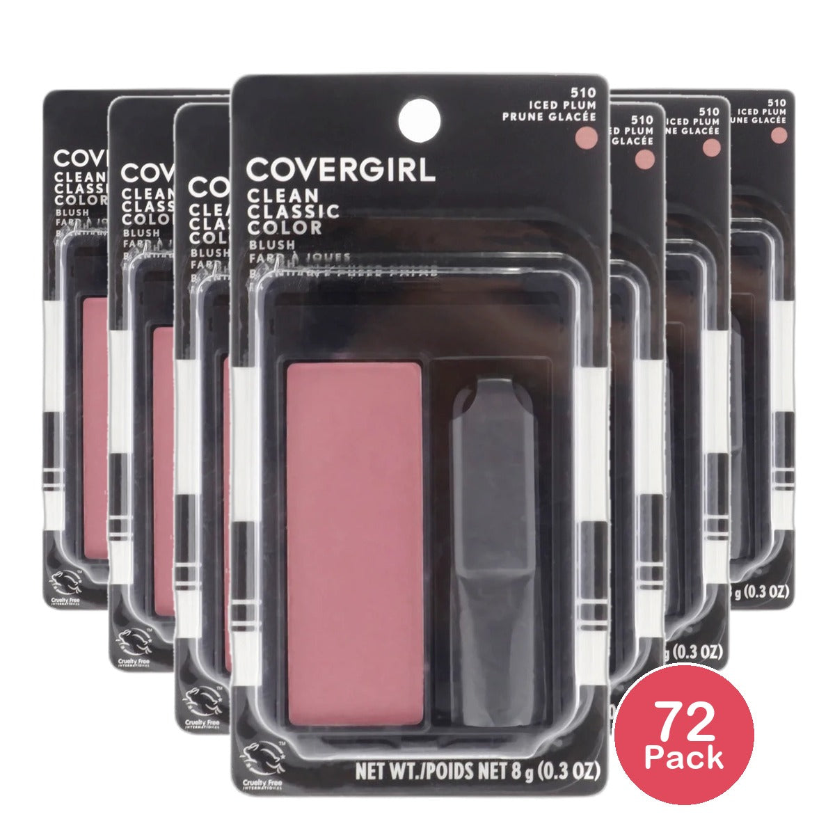 Cover Girl Classic Color Blush Iced Plum #510 2.24Oz (Pack of 72)