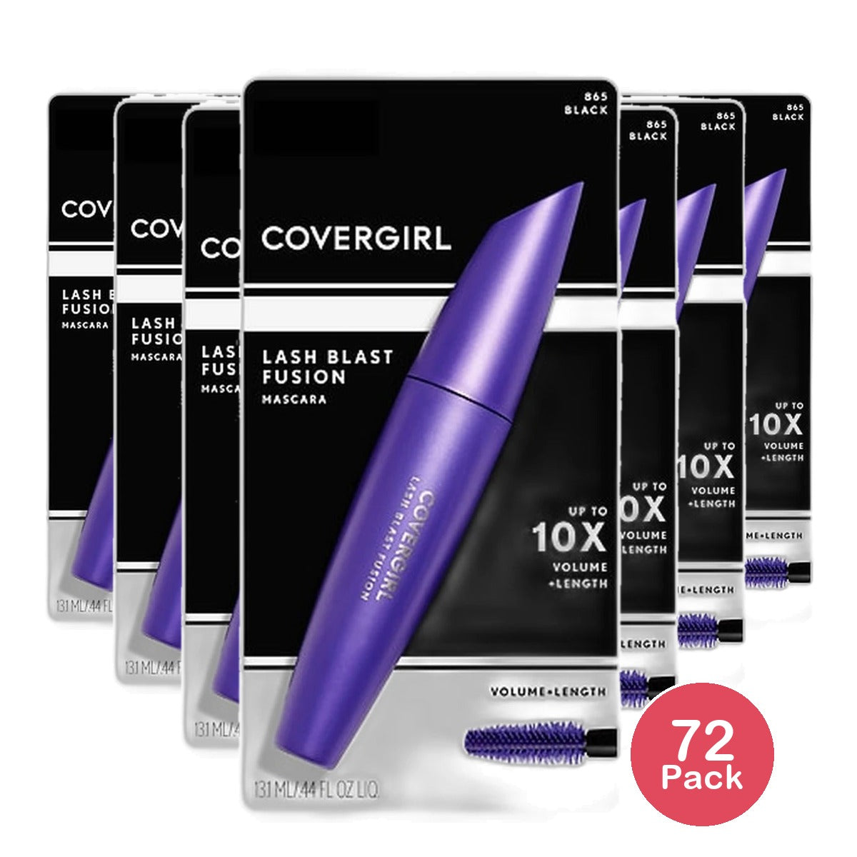Cover Girl Lashblast Fusion Mascara Black #865 0.44Oz (Pack of 72)