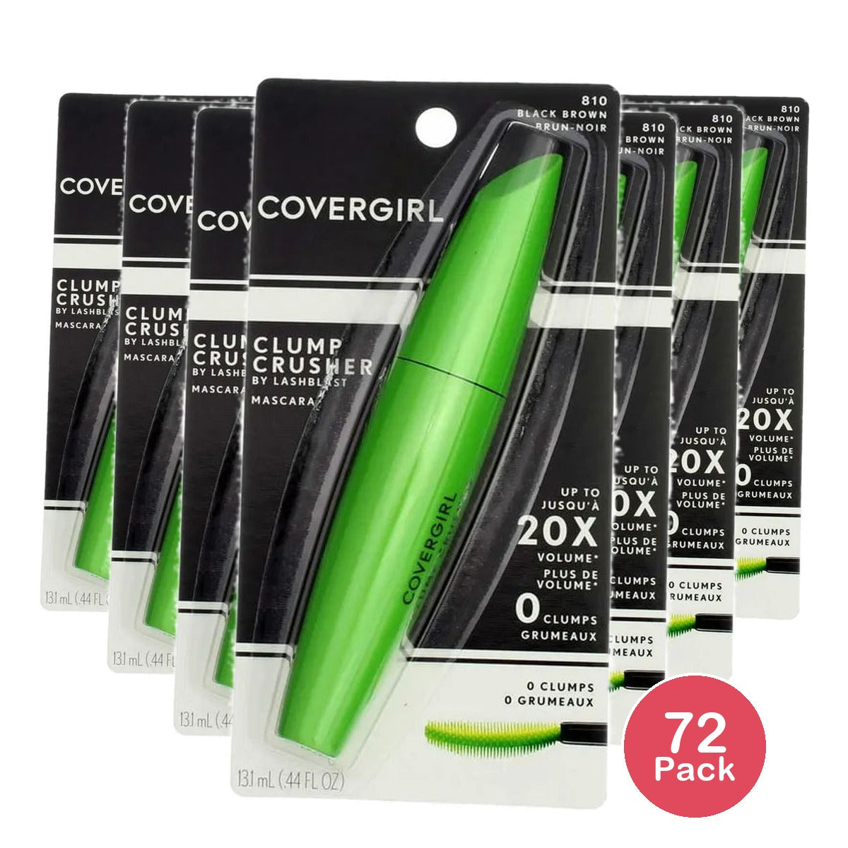 CoverGirl - Clump Crusher by LashBlast Black Brown Mascara 0.44 fl oz (Pack of 72)
